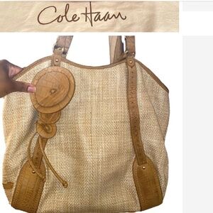 Cole Haan Woven Leather Bag Purse